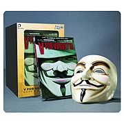 V For Vendetta Graphic Novel and V Mask, Not Mint